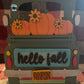 Hello Fall Pumpkin Truck Insert