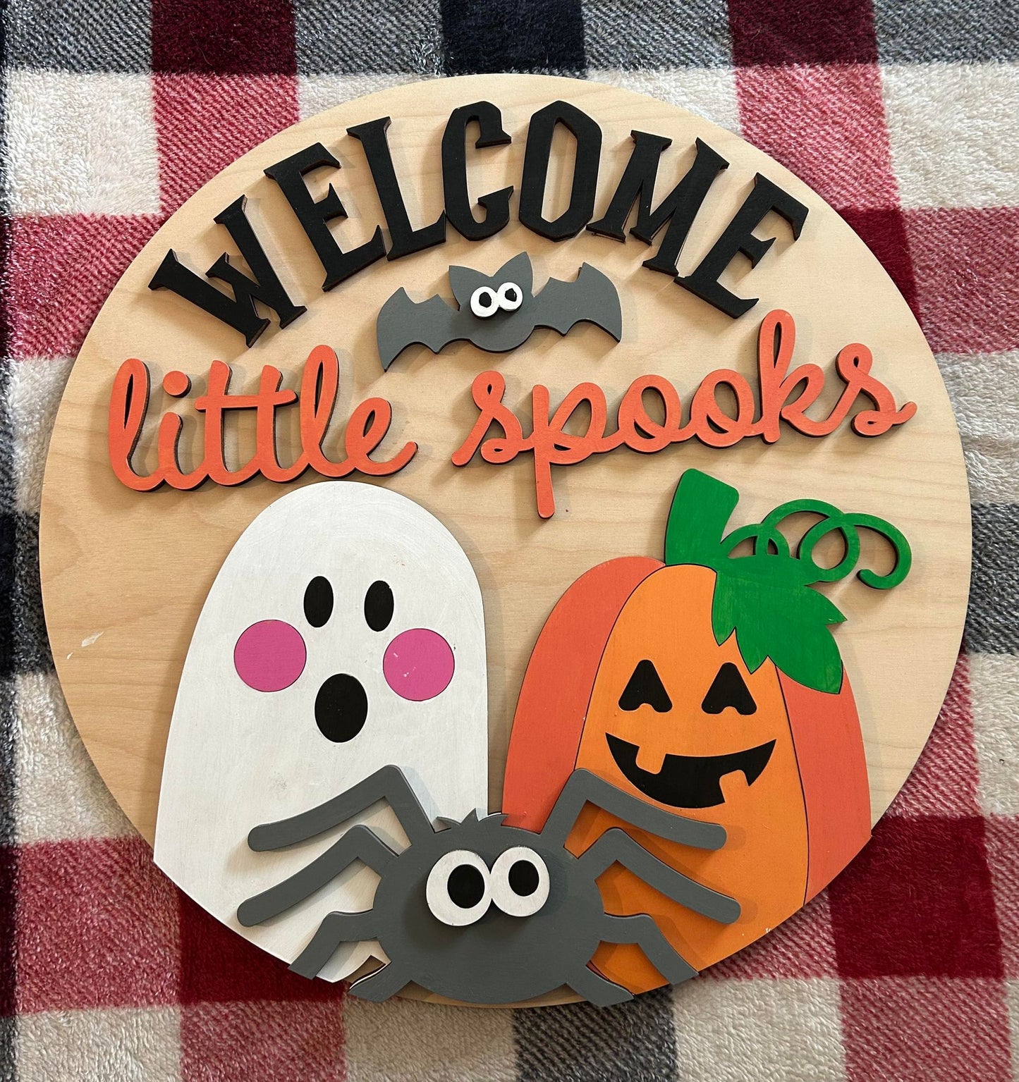 Welcome Little Spooks Door Hanger