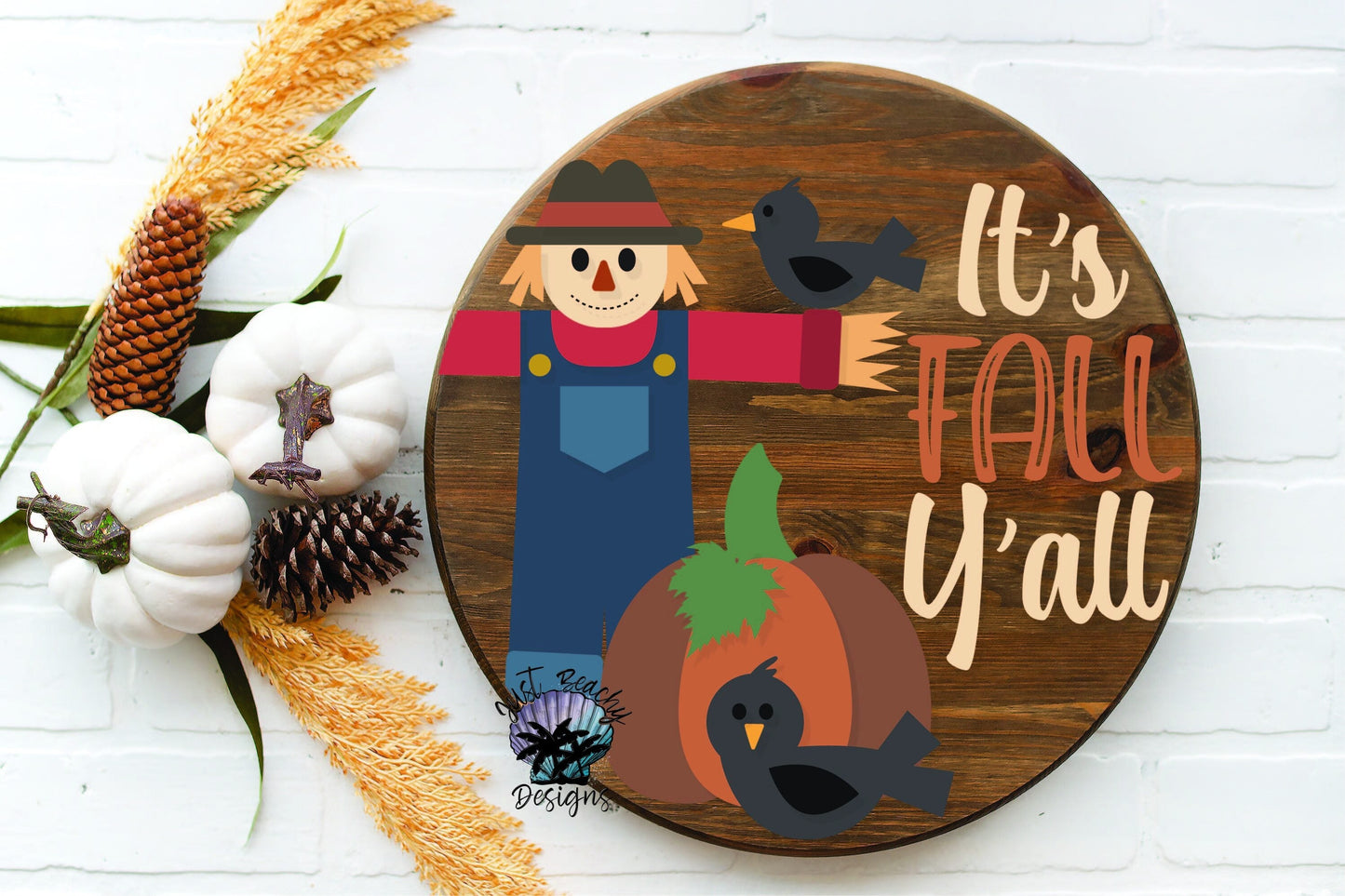 It's Fall Yall Scarecrow Door Hanger