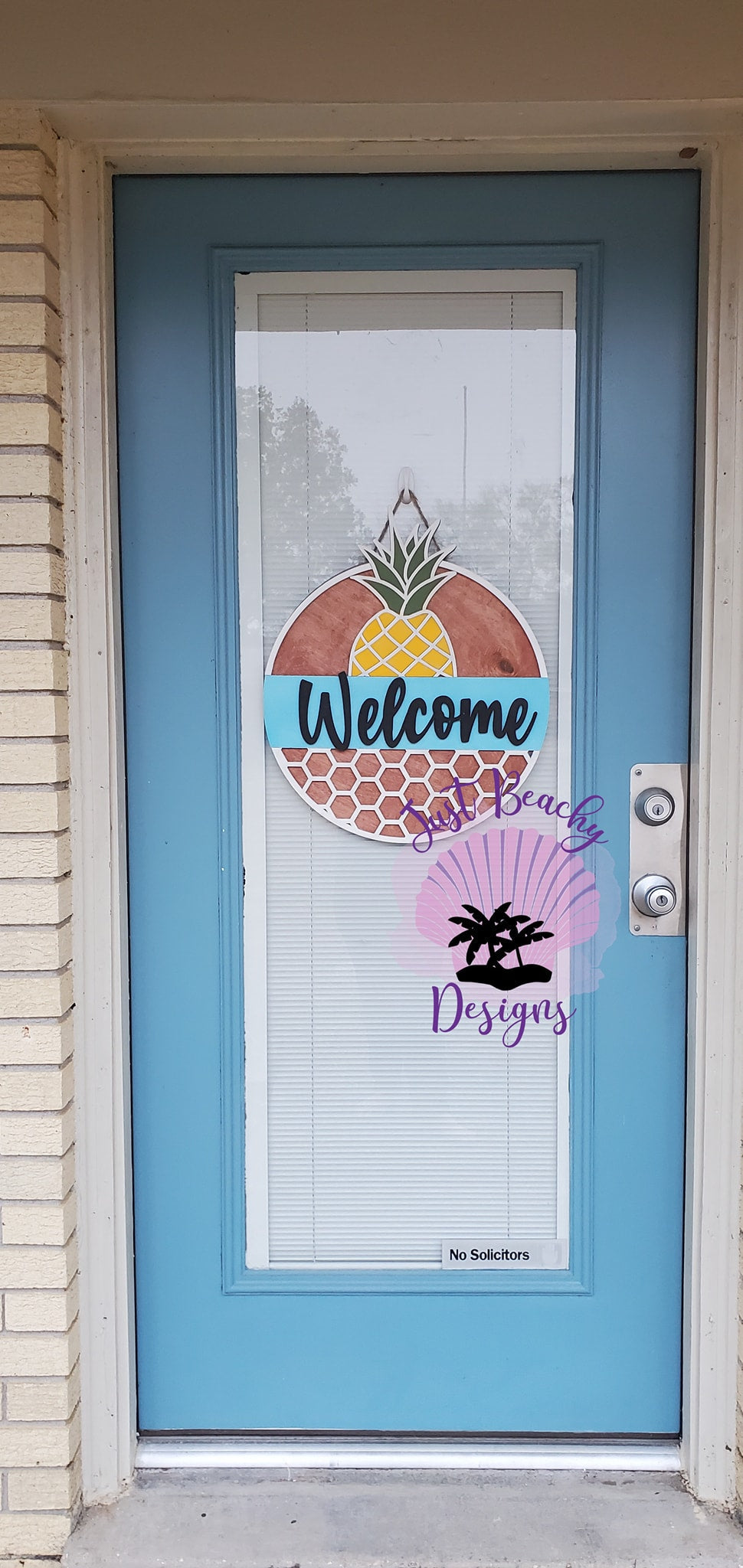 Pineapple Welcome Door Hanger