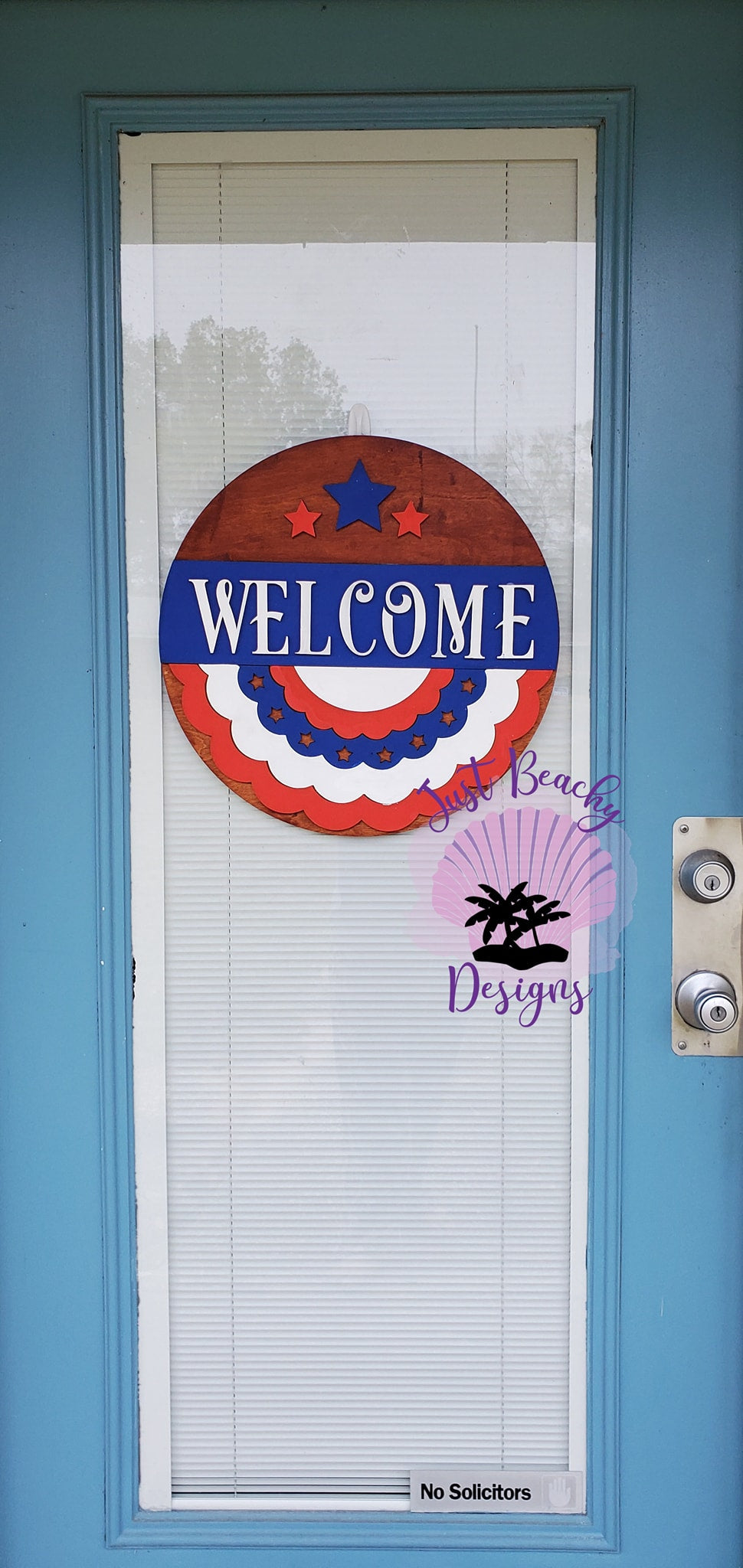 Patriotic Welcome Door Hanger