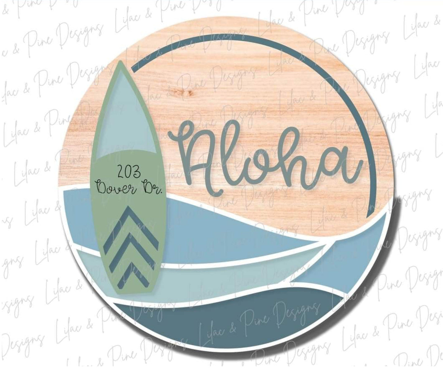 Aloha door hanger