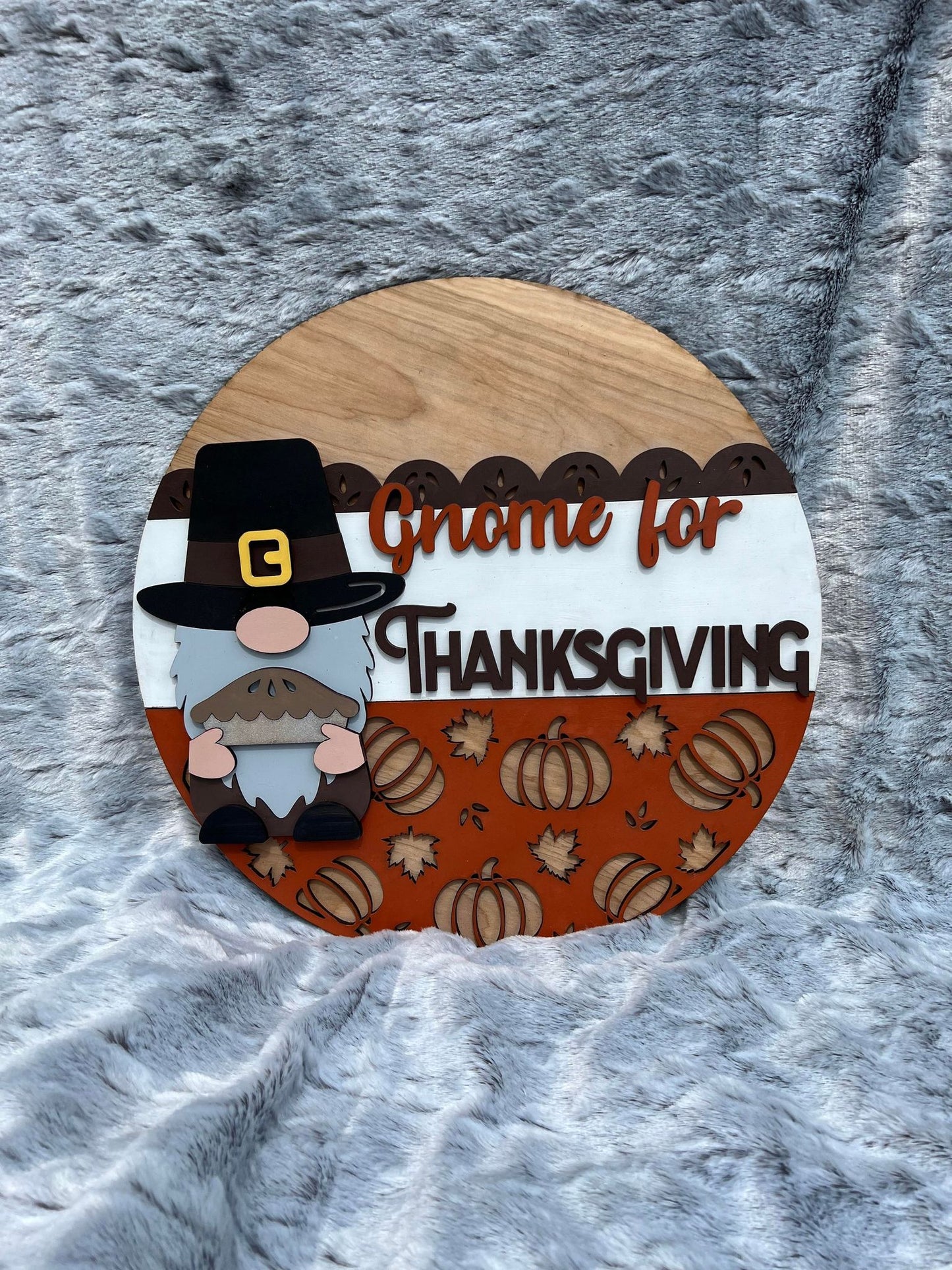 Gnome For Thanksgiving Door Hanger