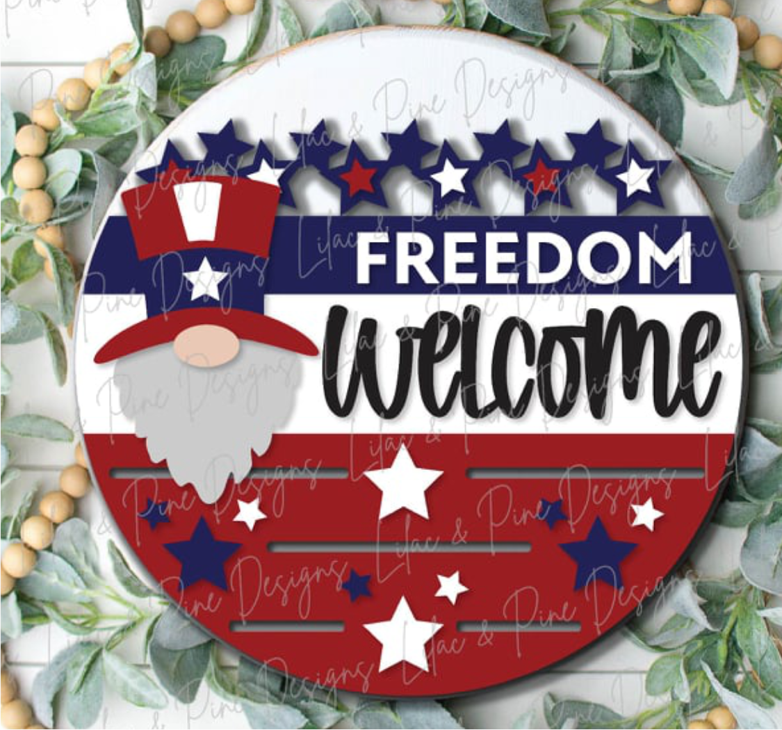 Freedom Welcome Door Hanger